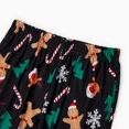thumbnail image 3 of PatPat Women Pajamas Pants Christmas Gingerbread Man Reindeer Print Sleep Pants Soft Pj Bottom with Pockets, Black, 3 of 8