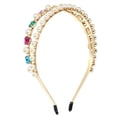 thumbnail image 1 of Diadema de cristal de imitación Unique Bargains Color surtido metal, 1 of 7