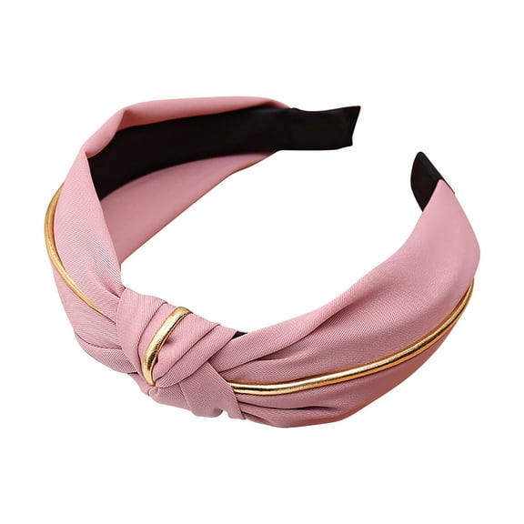 Ms. Hairband's Cloth In Phnom Penh Has A Knot In Solid Color and A Wide Brimmed Headband for Washing Multicolor One Size