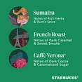 Starbucks Dark Roast Ground Coffee, Variety Pack, 3 bags (12 oz each