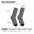 thumbnail image 2 of Vsdgher simple white Snowflake Crew Socks for Men & Women, Breathable Casual Athletic Ankle Socks, 2 of 6
