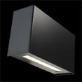 thumbnail image 5 of WAC Lighting Blok 2-Light LED 3000K Contemporary Aluminum Wall Sconce in Black, 5 of 6