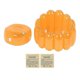 thumbnail image 3 of Inflatable Sofa Chair Portable Outdoor Blow Up Couch Seat Transparent Candy Color for Home Living Room Bedroom Casual Orange 26s, 3 of 5