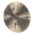 thumbnail image 3 of Designart 'Magical Depth Fractal 3D' Modern Wood Wall Clock, 3 of 5