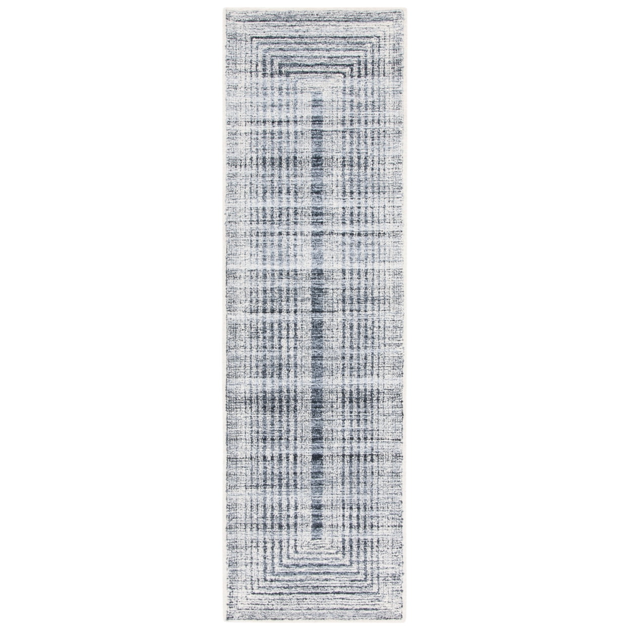 SAFAVIEH Metro Bayon Bordered Area Rug, Dark Grey/Ivory, 8' x 10'