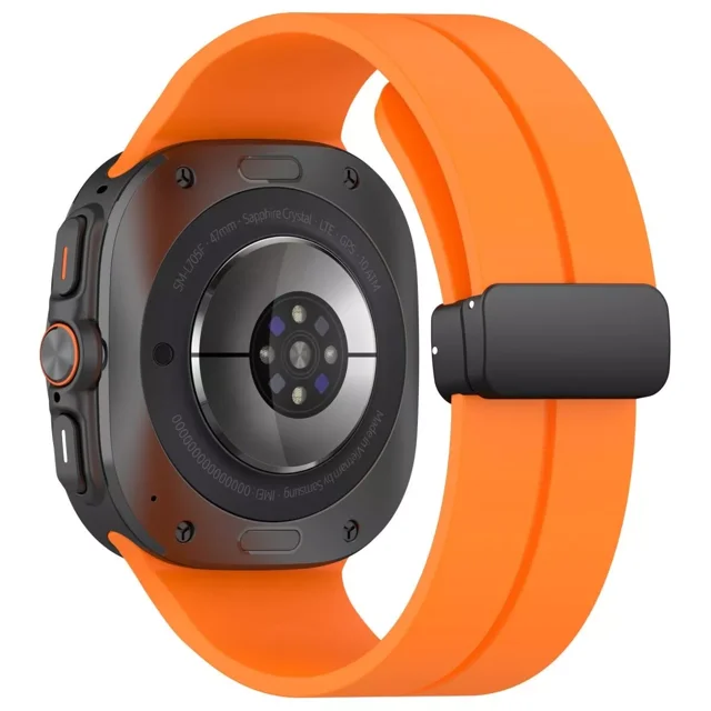 GadgetCom Replacement Band Compatible with Samsung Galaxy Watch Ultra , Silicone Sport Workout Strap With Magnetic Buckle