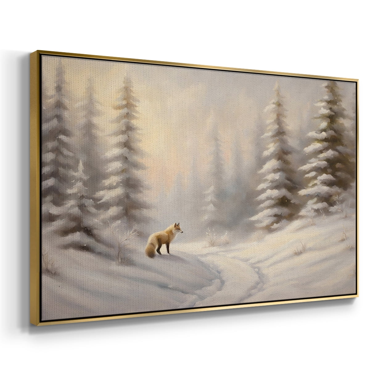 Vintage Landscape-CLXXV By Wexford Home Framed in Gold Wood Gallery Wrapped Canvas 25 in. x 37 in.