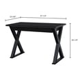 thumbnail image 4 of Manor Park Modern X Computer Desk - Multiple Finishes, 4 of 8