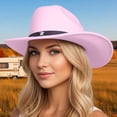 thumbnail image 2 of Western Style Cowboy Hat for Everyday Casual Wear Unisex Adult Riding Accessory with Classic Solid Design and Versatile Seasonal Use, 2 of 4