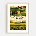 thumbnail image 2 of Tuscany Vintage Travel Poster – Rolling Hills of Italy - Tuscany Italy Illustration Travel Poster Vineyard Landscape Scenic Rural Countryside Unframed Wall Art Print 20 x 28 inches, 2 of 60