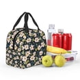 thumbnail image 5 of Honeii Flowers Print Lunch Bag Women, Lunch Box Lunch Bag for Women Adult Men, Small Leakproof Cute Lunch Tote Large Capacity Reusable, 5 of 8