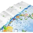 thumbnail image 5 of Summer Shower Curtain Cool Fruit Shower Curtains for Bathroom Colorful Shower Curtain Fruit Bathroom Decor with Hooks Waterproof Polyester Fabric 72x72 in, 5 of 6