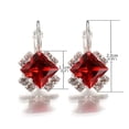 thumbnail image 7 of Ayyufe Women Shiny Rhinestone Leverback Earrings Engagement Wedding, 7 of 7