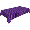 thumbnail image 2 of Rectangle Tablecloth, Purple and Black Winter Plaid Stain-Resistant, Wrinkle-Free, Washable Cover for Dining, Parties, and Wedding 60x84in, 2 of 8