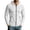a01White, variant on LODIENY Men Waffle Hoodies Casual Drawstring Hoodie for Men Full Zip Long Sleeve Slim Fit Sweatshirt Sports Hooded Jacket with Zipper Pockets Black S