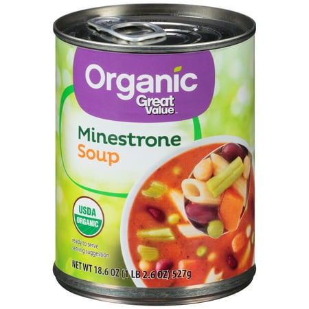 Great Value Organic Minestrone Canned Soup, 18.6 oz - Walmart.com