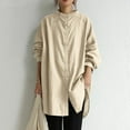 thumbnail image 4 of Spring Women's Shirt Dresses Long Beautiful Shirts Long Sleeve Blouses, 4 of 4