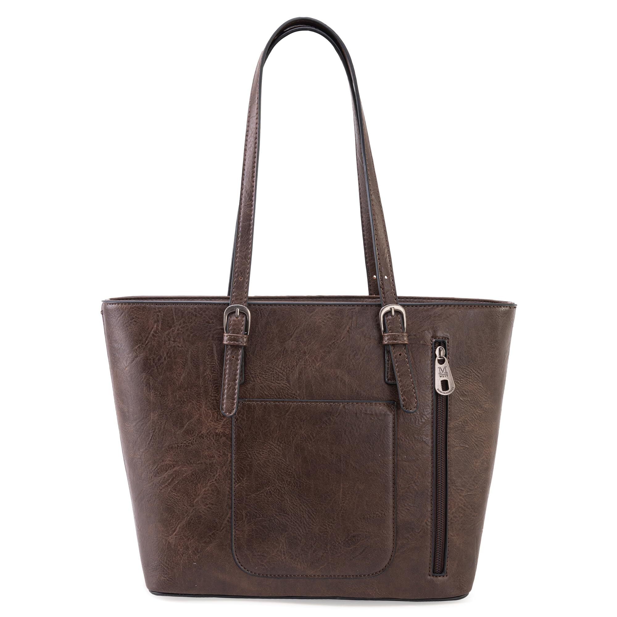 Montana West Tote Bag for Women Large Purse and Handbags Set Embossed Collection Purse 2Pcs Set