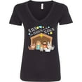 thumbnail image 3 of Inktastic Jesus is the Reason for the Season Christmas Nativity Women's V-Neck T-Shirt, 3 of 5