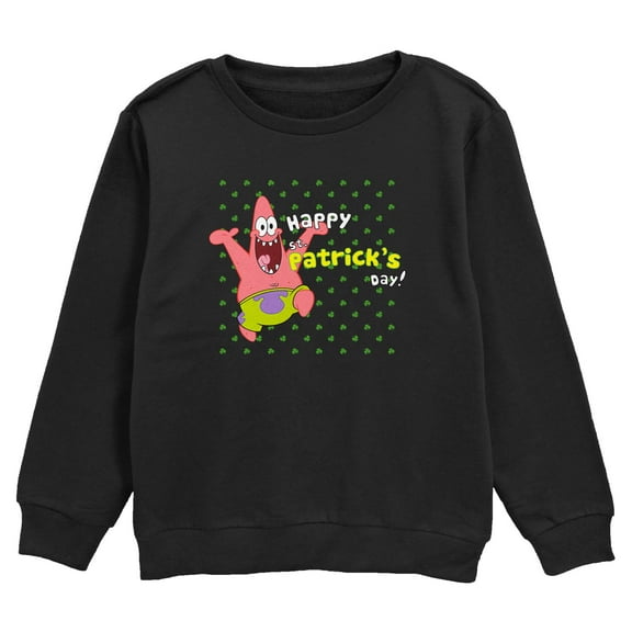Boy's SpongeBob SquarePants Happy Patrick's Day Sweatshirt