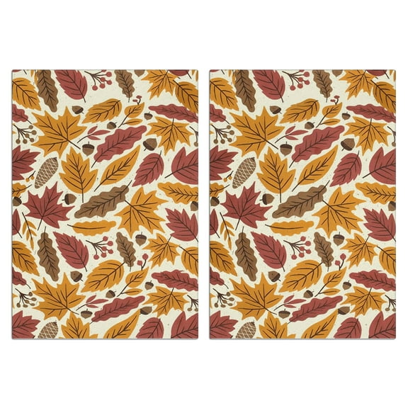 Fall Kitchen Towels Set Of 2, Absorbent and Soft Dish Towels for Farmhouse Decor, Country Kitchen.