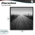 thumbnail image 4 of Stupell Industries Traditional Country Road in Morning Mist Black Framed Giclee Art, 12 x 12, by Chip Forelli, 4 of 8