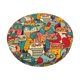 thumbnail image 1 of Balery Funny Owl Bird Fundas de asiento para taburete de bar redondo de tela de terciopelo ajustables que protegen de arañazos y manchas para sillas de 14 a 17 pulgadas.-12 inch, 1 of 7