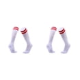 thumbnail image 3 of VONKY 1/2/3/5 Chaussettes de Football Modernes et Sûres pour Femmes et Hommes Chaussettes de Sport pour Hockey Football Rayures Rouges 2 Pcs, 3 of 6