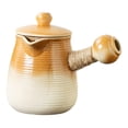 thumbnail image 4 of veasfak Ceramic Teapot Durable Loose Leaf Tea Pot Teakettle for Hiking Hotel Kitchen 700ml with lid, 4 of 9