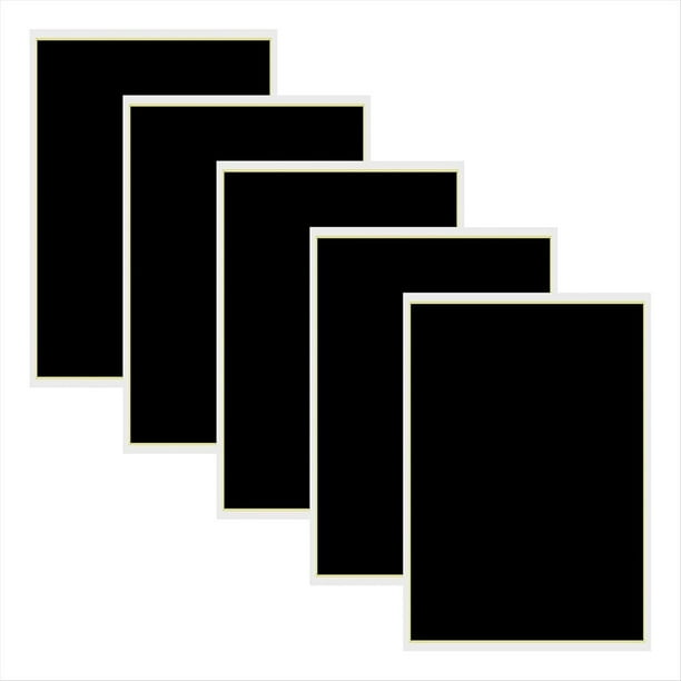 6 hojas de papel para grabado láser de 15 x 10,63 pulgadas, papel negro oscurecedor para fibra óptica y