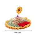 thumbnail image 4 of Sombrero De Paja Para Mascotas, Sombreros De Ojo Grande De Girasol Para Cachorros Y Kitt, Gorra Retro De Granjero, Gorra De Sol Para Gatos Y Perros, Sombrero Para Mascotas seitruly AP007659-01, 4 of 6