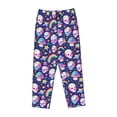thumbnail image 4 of Daiia Skull mushroom rainbow space Women's Sleep Pant with Pockets and Drawstring,Pajama Pants-Medium, 4 of 9