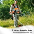thumbnail image 2 of Trimmer Shoulder Strap, Padded Belt Double Trimmer Carrying Strap, Adjustable Easy Release Brush Cutter Harness Shoulder for Lawn Mowers(Orange), 2 of 7