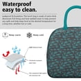thumbnail image 3 of Womens DarkGreen Cartoon Dinosaurs Silhouette Pattern Lunch Box for Work,Insulated Lunch Bag for Women,Loncheras Para Mujer,Leakproof Adult Lunch Bag for Work,Beach,Travel,Picnic,Camping, 3 of 7