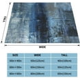 thumbnail image 6 of Turquoise Blue Abstract Soft Flannel Fleece Blanket Breathable Throw Blanket Halloween Chirstmas Days Rustic Cozy Blanket for Couch Sofa Bed Living Room Suitable for All Season 50x60 inch, 6 of 6