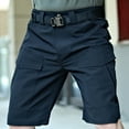 thumbnail image 6 of Lovskoo 2024 Men's Cargo Shorts Solid Color Hiking Shorts Quick Dry Work Shorts Casual with Multi-Pockets No Belt Black 2XL, 6 of 9