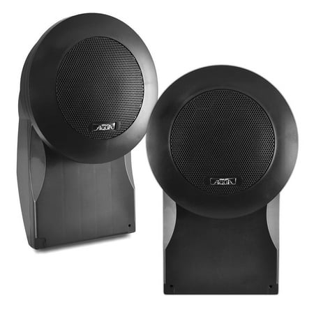PYLE PLMR66B - 5-Inch PP Cone and PU Edge 500 Watts Marine Speakers (Black)