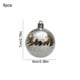 thumbnail image 3 of HWRETIE Plastic Christmas Tree Balls,Hand-Painted Electroplated Plastic Christmas Ball Willows Snowflake Color Painting Ball 6Pcs Set Hanging Ornament, 3 of 6