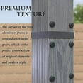 thumbnail image 3 of Purple Leaf 10' x 13' Gray Aluminum Pergola, Wood Grain Finish and Retractable Canopy, 3 of 10