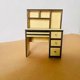 thumbnail image 2 of Miniature Wooden Bookshelf Computer Desk for Dollhouse, 2 of 5