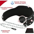 thumbnail image 6 of RDX Dip Belt for Weight Lifting, Heavy Duty 36 Inch Adjustable Steel Chain, Dipping Belt Chin Pull Ups Gym Training Bodybuilding Powerlifting Fitness Workout, 6” Padded Neoprene Back Support Men Women, 6 of 6