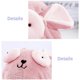 thumbnail image 3 of Children'S Girls Hair Dryer Towel, Cute Cartoon Rabbit Super Absorbent Coral Fleece Children'S Hair Dryer Cap Quick - Light Pink, 3 of 4