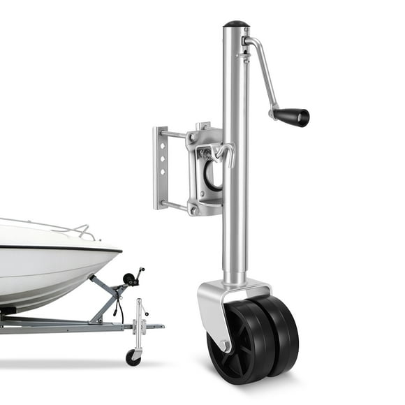 VEVOR Trailer Jack with Wheel, 2000 lbs Load Capacity, Heavy Duty Swivel Boat Trailer Jack with PP Dual Wheel & Ergonomic Handle