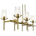 thumbnail image 6 of 8 Light Double Linear Chandelier In Vintage Industrial Style-19 Inches Tall And 17 Inches Wide Kichler Lighting 43696Ch, 6 of 7