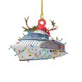 thumbnail image 1 of Wosthever Colgante de árbol de Navidad DIY, decoración colgante de vacaciones, artesanía de madera, colgantes de Navidad con temática de coche, Kits de decoración para fiestas tipo 9 Wosthever HA040840-09, 1 of 6