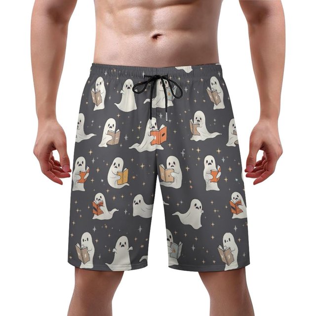 NICKSUN Men's Swim Trunks, Cute Print Quick Dry Summer Board Beach Shorts with Mesh Lining and Pockets