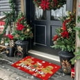 thumbnail image 2 of Candy Gingerbread Christmas Doormat, Christmas Decorations for Home Entrance Rug Decorative Welcome Door Mat Winter Xmas Decor for Home Indoor Outdoor 17 x 30 Inch (Gingerbread), 2 of 6