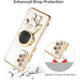 thumbnail image 4 of for Samsung Galaxy A23 4G/5G Case Cute 6D Astronaut Case with Stand Function Luxury Plating Case Cover Slim Fit Soft TPU Shockproof Bumper Protective Electroplated Case for Girls Boys,White, 4 of 5