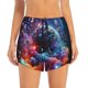 thumbnail image 2 of Balery Outer Space Floating Numbers And Letters Pantalones cortos deportivos para mujer con forro y dos bolsillos, elásticos, para entrenamiento, gimnasio, yoga-XX-Large, 2 of 7