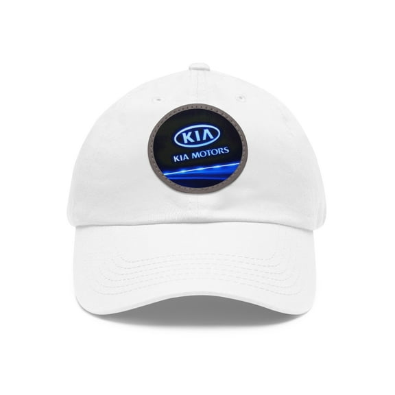 KIA Dad Hat with Leather Patch (Round)